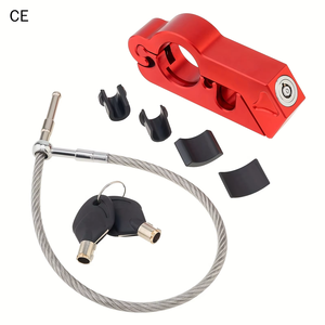 Antivol de guidon de moto en alliage d'aluminium robuste avec câble pour scooters, vélos et motos - Product Image 4