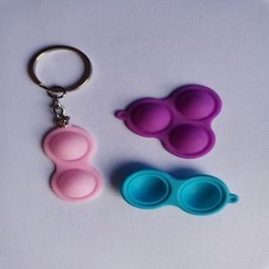 Nuevo caliente 3cm Mini Stress Reliever Mini silicona Push Pop burbuja sensorial llavero conjunto hoyuelo <span class=keywords><strong>Fidget</strong></span> Juguetes - Product Image 3