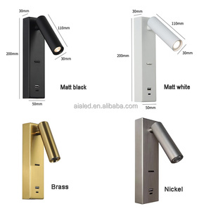 Tường gắn đầu giường đọc sách tường đèn chuyển đổi đèn đọc sách cạnh giường ngủ tường chiếu sáng USB Type-C cho biệt thự khách sạn Bracket ánh sáng - Product Image 5