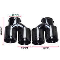 DEX Auspuffblenden für M240i M340i M440i G20 G21 G23 G42 Performance Styles Carbonfaser Quad Auspuff Endrohre Düsen Endrohr