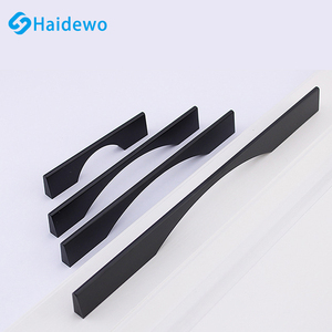 ריהוט haidewo מטפל שחור אנודייז דלת ידית מסגרת אלומיניום ידיות מטבח ארון ידיות חומרה - Product Image 6