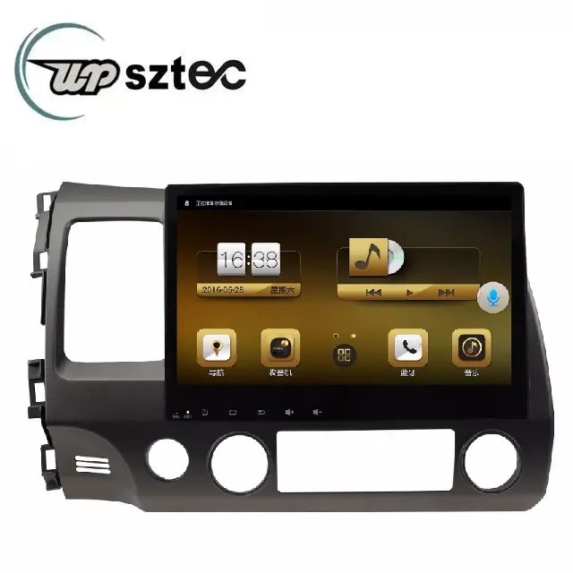Автомобильный dvd-плеер с сенсорным экраном 10,1 дюйма, Android 10,0, для Honda Civic 2006-2011, автомобильная навигация, мультимедийный dVd-плеер