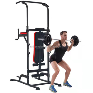 Equipo Profesional para Gimnasio en Casa, Torre de Ejercicios Multifuncional con Barra de Dominadas de Tubo de Acero, Altura Ajustable, para <span class=keywords><strong>Entrenamiento</strong></span> de Fuerza - Product Image 4