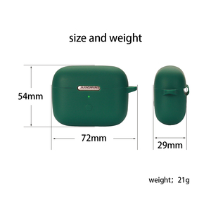 Étui airpod <span class=keywords><strong>pro</strong></span> <span class=keywords><strong>personnalisable</strong></span> en caoutchouc Silicone, housse de protection des écouteurs avec crochet pour écouteurs Oraimo FreePods <span class=keywords><strong>Pro</strong></span> - Product Image 4