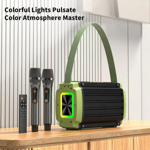 नया पोर्टेबल हाईफाई वाइब्रेशन बड़े आकार का सुपर बास सबवूफर 60W बड़ा होम थिएटर बीटी स्पीकर 2 पीस वायरलेस माइक्रोफोन के साथ - Product Image 4