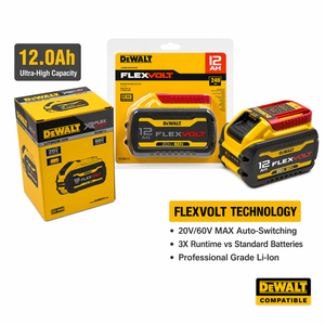 Baterai Pengganti Kompatibel dengan DEWALT DCB612 20V/60V FLEXVOLT 12.0Ah |   21700 Sel Baterai Output Tinggi |   Grosir Massal OEM - Product Image 5