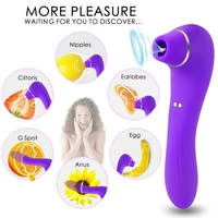 Saugvibrator Klitoris-Sauger Frauen Nippel-Dildo G-Punkt-Vibratoren Rosen-Spielzeug Hochwertig Mehrfache Vibration Erwachsenenspielzeug