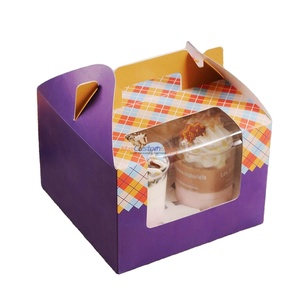 Biểu Tượng Tùy Chỉnh In Thiết Kế Thẻ Giấy Bánh Tráng Miệng Donut Donut Donut Bao Bì Cấp Thực Phẩm Sinh Thái lấy đi Hộp Cho Cửa Hàng Bánh - Product Image 2