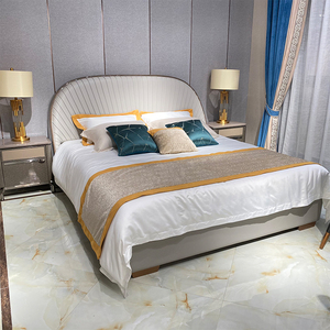 Juego de Muebles de Dormitorio Doble Moderno, Cama King Size de Lujo Tapizada en Cuero FD-007, Juego de Muebles de Dormitorio, Cama King Size de Lujo F - Product Image 6