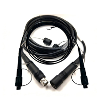 Connecteurs de Fibre Optique Extérieurs Étanche en Laiton et ABS, Adaptateur 12 Cœurs, Assemblages de Prises