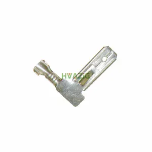 DJ6129-6.3 auto connector 6.3 flag type curved terminal brass tin plating crimp cold-pressed stamping wiring terminal blocks