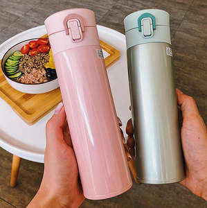 Ingrosso 304 a doppia parete in acciaio inox One Touch sottovuoto isolato <span class=keywords><strong>per</strong></span> il tempo libero luce bottiglia di acqua thermos - Product Image 6