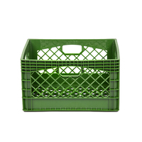 Caisse à lait rectangulaire robuste empilable de 24 quarts (6 gallons)
