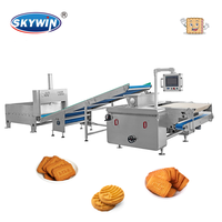 Ligne de production de biscuits moelleux à succès : Machine à fabriquer des biscuits avec mouleuse rotative et four de boulangerie