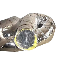 Isolation en tissu de fibre de verre flexible de 15 mm, longueur 7 m / 9 m, isolation pour conduits HVAC et tuyaux d'air conditionné