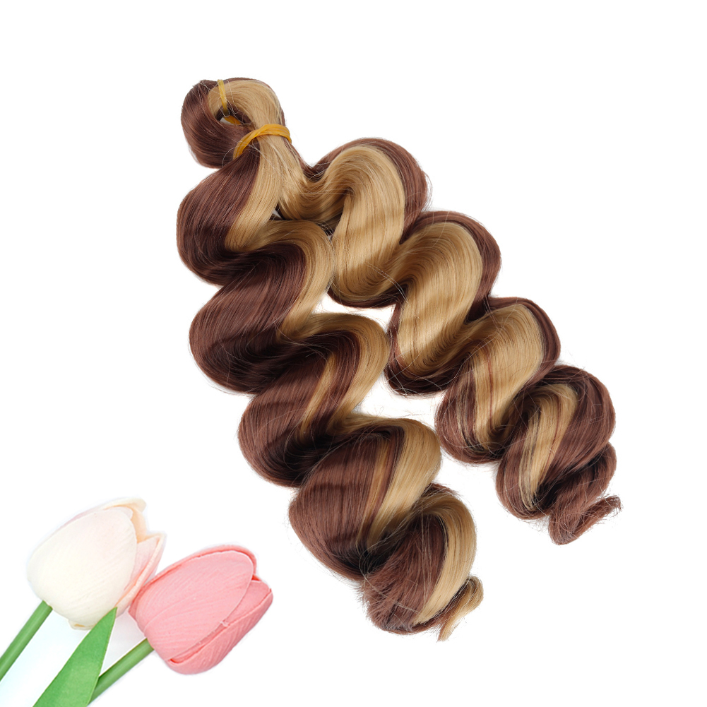 Vast Hair KAMA 12-Inch Silky Italy Synthetic Hair Braids High Temperature Fiber French Loose Curl Box for Kids Black Women thumbnail 1