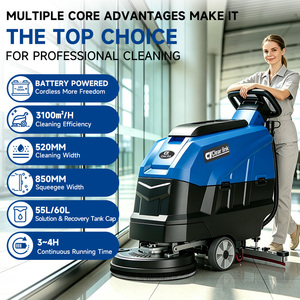 เครื่องขัดพื้นแบบเดินตาม ราคาโรงงานขายส่ง รุ่นใหม่ แบตเตอรี่ 24V ความจุ 55 ลิตร ใช้งานต่อเนื่อง 3-4 ชั่วโมง ด้วยพลังงานแบตเตอรี่ 24V - Product Image 4