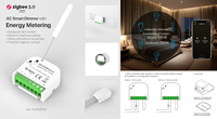 Atenuador de Fase CA Ultrafino Sunricher Zigbee 3.0 SR-ZG9041A-D de 350W - Compatible con Hub, Ideal para Luces CA y Downlights LED
