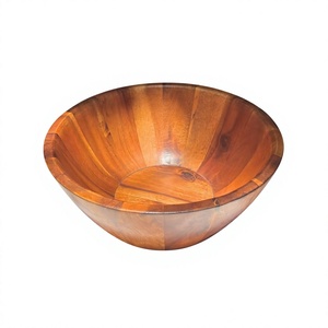 Bol en bois naturel de haute qualité, plusieurs tailles, motifs variés, lavage à la main uniquement, écologique, antibactérien, fabriqué au Vietnam - Product Image 1