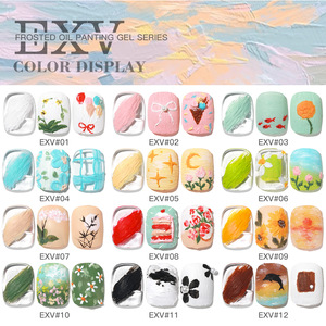เจลเพ้นท์เค้กเนื้อครีม 19 สี ไม่ต้องเช็ด พาเลทพุดดิ้ง สำหรับวาดภาพ ระบายสี ทำเล็บ ตกแต่งเล็บ  สำหรับร้านทำเล็บ - Product Image 1