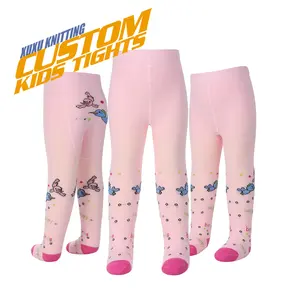 China supplier custom leggings winter warm anti-slip tights baby kids pantyhose tights