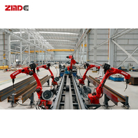 Máquina Remachadora Automática de Ensamblaje de Soldadura Controlada por CNC con Núcleo PLC ZMDE para Marcos de Acero y Placas de Refuerzo de Vigas en H