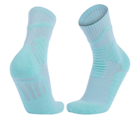 Chaussettes de sport personnalisées en maille respirante, anti-humidité, avec soutien de la voûte plantaire, amortissantes, antidérapantes, pour le basketball et la course à pied