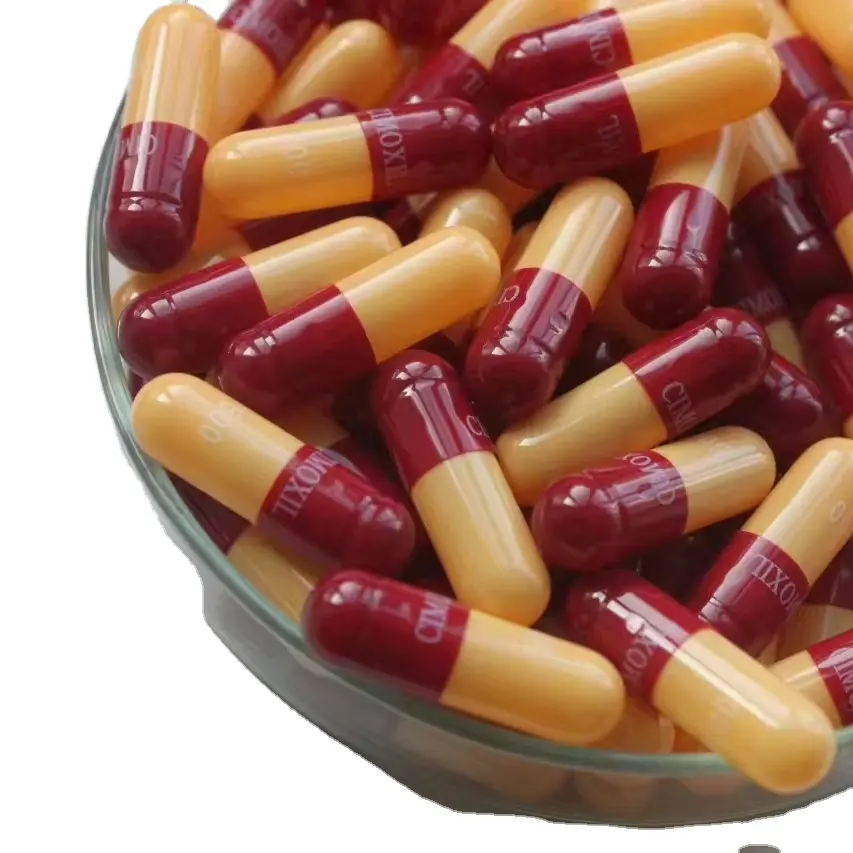 Professional Manufacturer #2 2# Red Yellow Empty Hollow Hard Gelatin Capsule Capsules