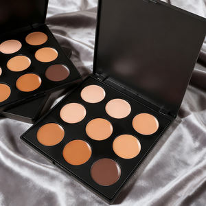 Paleta <span class=keywords><strong>de</strong></span> Maquillaje Vegana al por Mayor <span class=keywords><strong>de</strong></span> 9 Colores con Etiqueta Privada, <span class=keywords><strong>Corrector</strong></span> Facial Mate Marrón, Polvo Compacto, Paleta <span class=keywords><strong>de</strong></span> Contorno - Product Image 4