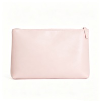 Sac à fermeture éclair en cuir PU lisse pour tuiles de mahjong, doublure douce, support pour tuiles de jeu, sac de protection