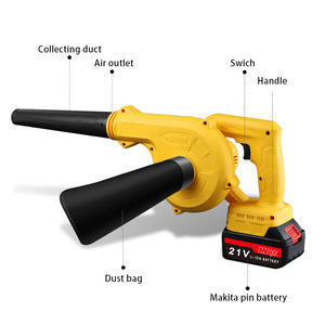 Wireless Cordless Blower 21V Lithium Battery Household Cleaning Tool Dual Use Blower Vacuum - Product Image 4