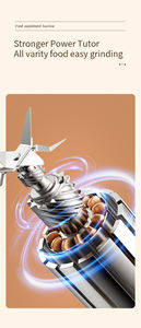 6 ब्लेड पोर्टेबल इलेक्ट्रिक बेबी फ़ूड मेकर फल सब्जी मांस ग्राइंडर फ़ूड प्रोसेसर मिनी ब्लेंडर - Product Image 4