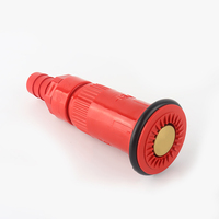 Baru kedatangan 1 \ "merah selang api kumparan Nozzle fleksibel semprotan air plastik pistol untuk selang api
