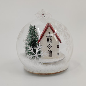 <span class=keywords><strong>Boule</strong></span> <span class=keywords><strong>de</strong></span> verre en résine créatif 8 9 10 12 15 cm, décoration <span class=keywords><strong>de</strong></span> noël, vide, <span class=keywords><strong>blanc</strong></span>, sphère ventilée, scène <span class=keywords><strong>de</strong></span> verre suspendue - Product Image 3