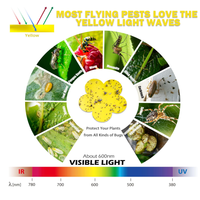 Piège à insectes adhésif pour l'extérieur, 30 pièces, jaune, collant, champignon, moucherons, pièges collants pour plantes