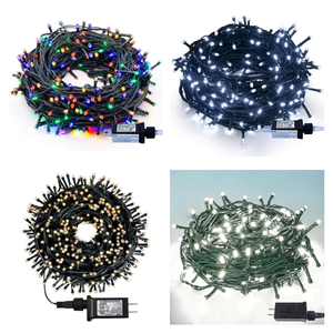 Đèn dây trang trí Giáng sinh ngoài trời 100/200/300 LED, chống nước, trong suốt, 8 chế độ, nhựa IP65 - Product Image 5