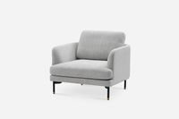 Fauteuil italien minimaliste coussin en velours un siège salle à manger salon meubles salon canapé simple chaises