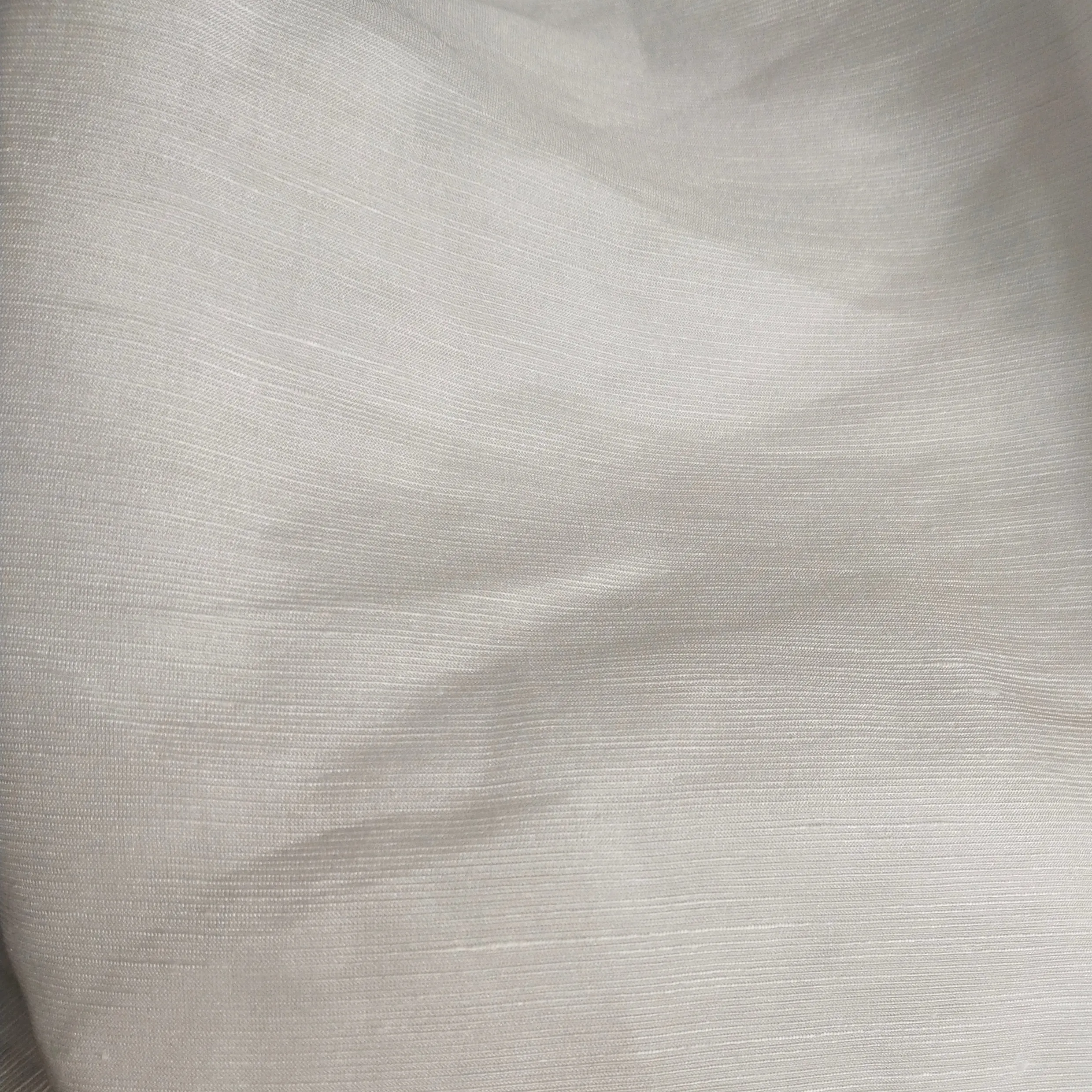China seda linho chiffon tecido cor branca para a impressão e pendurar