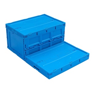 Collapsible Plastic Box Storage Container Ventilated Plastic Crate Stackable
