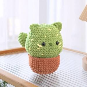 Nuevo Diseño 2026: <span class=keywords><strong>Gato</strong></span> <span class=keywords><strong>de</strong></span> Ganchillo Amigurumi <span class=keywords><strong>de</strong></span> Tela <span class=keywords><strong>de</strong></span> Algodón con <span class=keywords><strong>Ojos</strong></span> <span class=keywords><strong>de</strong></span> Seguridad, Juguetes <span class=keywords><strong>de</strong></span> Animales <span class=keywords><strong>de</strong></span> Ganchillo Hechos <span class=keywords><strong>a</strong></span> Mano, Juguete <span class=keywords><strong>de</strong></span> <span class=keywords><strong>Gato</strong></span> Cactus Tejido y Relleno - Product Image 2