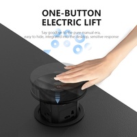 Enchufe de elevación hidráulica, enchufe de alimentación del Reino Unido, carga inalámbrica, enchufe emergente oculto de escritorio con USB tipo C, carga rápida de 20W