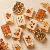 Précommande : Collection Premium Récolte d'Automne – Jeu de Mahjong Américain de Luxe Personnalisé en Acrylique Portable, 160 Tuiles