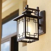 Applique Murale LED Extérieure Moderne Créative Rétro, Étanche IP65, Base en Aluminium, Blanc Chaud Doux 2700K, Durée de Vie 50000 Heures, Idéale pour l'Éclairage Public