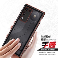 Étui de protection en métal de luxe pour ZTE nubia RedMagic 11 Air 5G, cadre en aluminium + film de protection d'objectif en métal