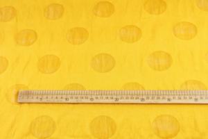 Tissu en nylon Tencel jacquard jaune légèrement translucide avec coton, lin et lin à pois, tissu cheongsam - Product Image 5