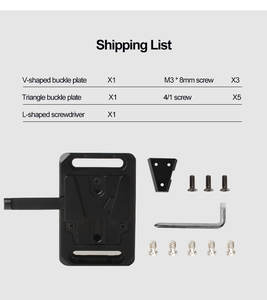 यूनिवर्सल v-माउंट प्लेट v-लॉक असेंबली किट महिला v-डॉक पुरुष v-लॉक त्वरित रिलीज प्लेट - Product Image 6