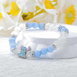 <span class=keywords><strong>AliExpress</strong></span> <span class=keywords><strong>para</strong></span> Comercio Transfronterizo, Pulsera de la Amistad con Cuentas de Cristal Azul y Rosa, Superventas, <span class=keywords><strong>para</strong></span> Aniversarios, Unisex - Product Image 4