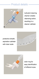 Sistem isap tertutup 72 jam kualitas tinggi kateter isap penyiram otomatis (siku putar ganda tipe L) & (<span class=keywords><strong>t</strong></span>-<span class=keywords><strong>piece</strong></span>) - Product Image 4