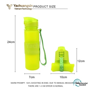 Botella de Agua Deportiva de Plástico Azul con Tapa de Botón a Presión, Diseño a Prueba de Fugas para Senderismo y Camping, Uso Unisex - Product Image 2