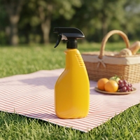 Bouteille pulvérisateur rechargeable de 750 ml, écologique, jaune, en PET, distributeur de nettoyant multi-usages pour la maison et le jardin
